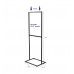 21.5 x 28 Poster Stand for Floor, Top Insert, 2 Sided, with Floor Levelers - Black 119351